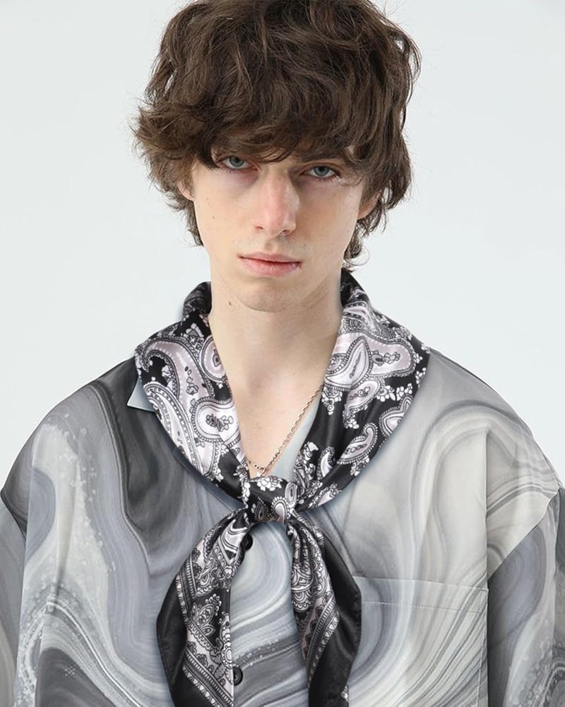 Molans 35 Inch Solid Color Wild Rag, Pure Cowboy Bandanas Oversize Western Neckerchief Bolo Head Scarf for Men Women - Image 2